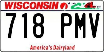 WI license plate 718PMV