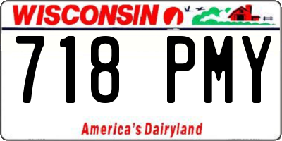 WI license plate 718PMY