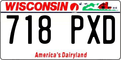 WI license plate 718PXD