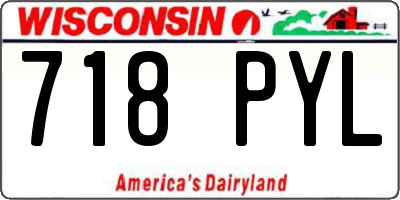 WI license plate 718PYL