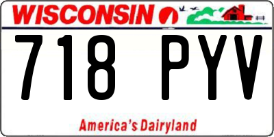 WI license plate 718PYV