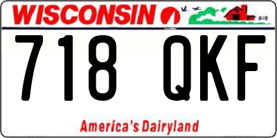 WI license plate 718QKF