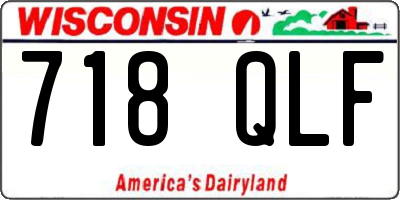 WI license plate 718QLF