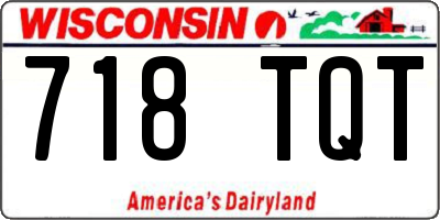 WI license plate 718TQT