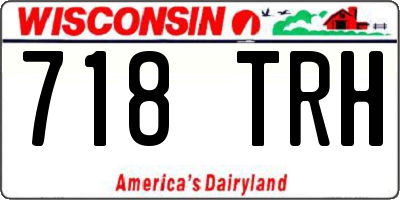 WI license plate 718TRH