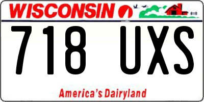 WI license plate 718UXS
