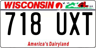 WI license plate 718UXT
