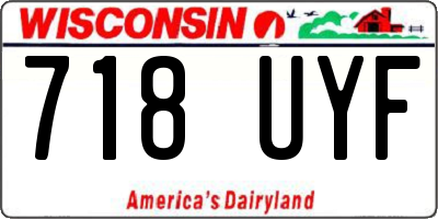 WI license plate 718UYF