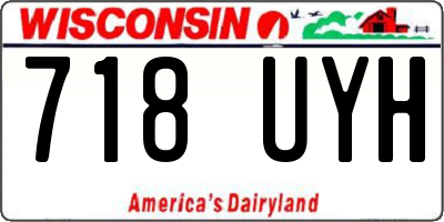 WI license plate 718UYH