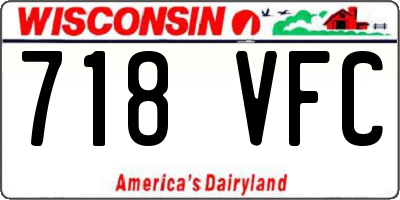 WI license plate 718VFC
