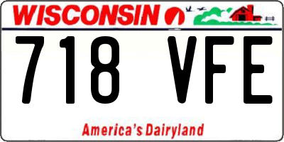 WI license plate 718VFE