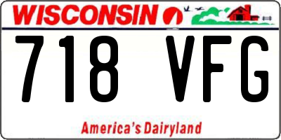 WI license plate 718VFG