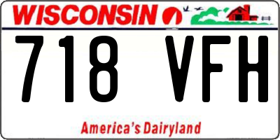 WI license plate 718VFH