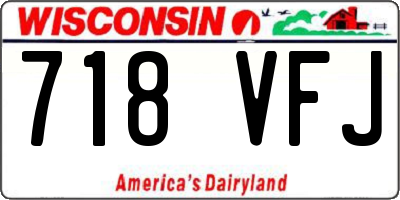 WI license plate 718VFJ