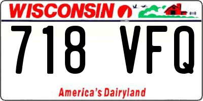 WI license plate 718VFQ