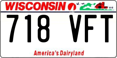 WI license plate 718VFT