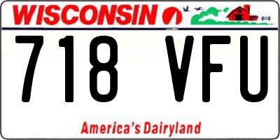 WI license plate 718VFU