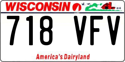 WI license plate 718VFV