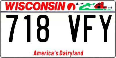 WI license plate 718VFY