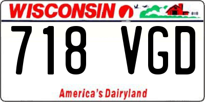 WI license plate 718VGD