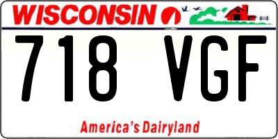 WI license plate 718VGF
