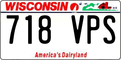 WI license plate 718VPS