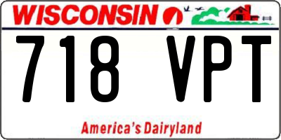 WI license plate 718VPT