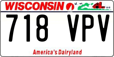WI license plate 718VPV