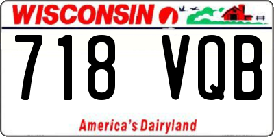 WI license plate 718VQB