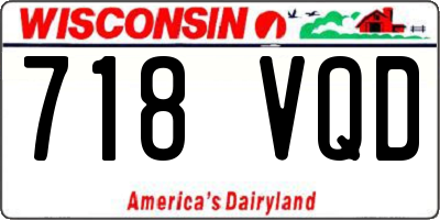 WI license plate 718VQD