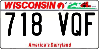 WI license plate 718VQF