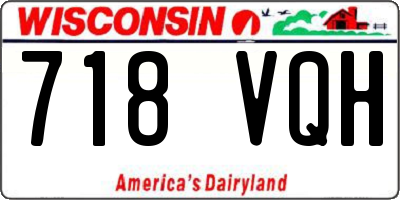 WI license plate 718VQH