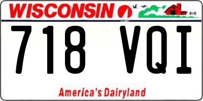 WI license plate 718VQI