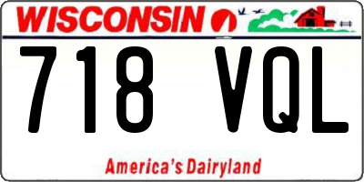 WI license plate 718VQL