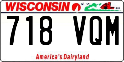 WI license plate 718VQM
