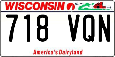 WI license plate 718VQN