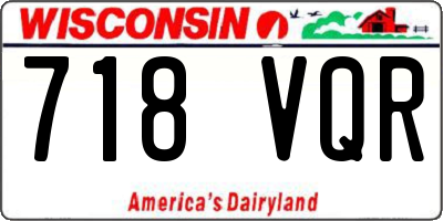 WI license plate 718VQR