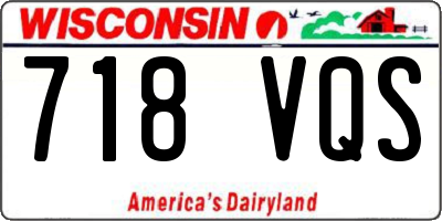WI license plate 718VQS