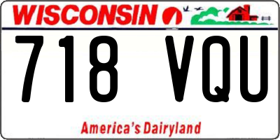 WI license plate 718VQU