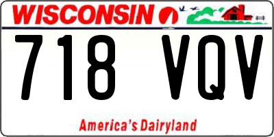 WI license plate 718VQV
