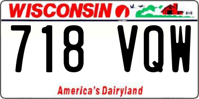 WI license plate 718VQW