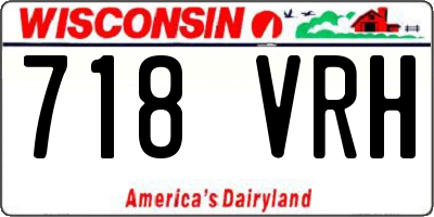 WI license plate 718VRH