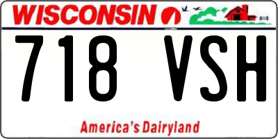WI license plate 718VSH