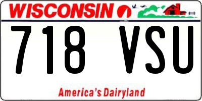 WI license plate 718VSU