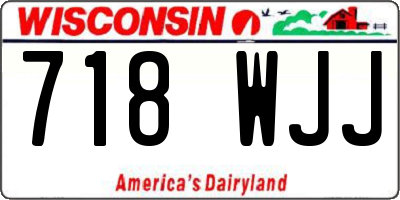 WI license plate 718WJJ