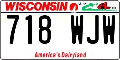 WI license plate 718WJW