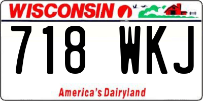 WI license plate 718WKJ