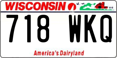 WI license plate 718WKQ
