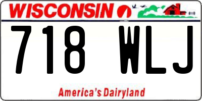 WI license plate 718WLJ