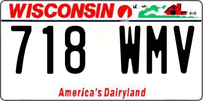 WI license plate 718WMV
